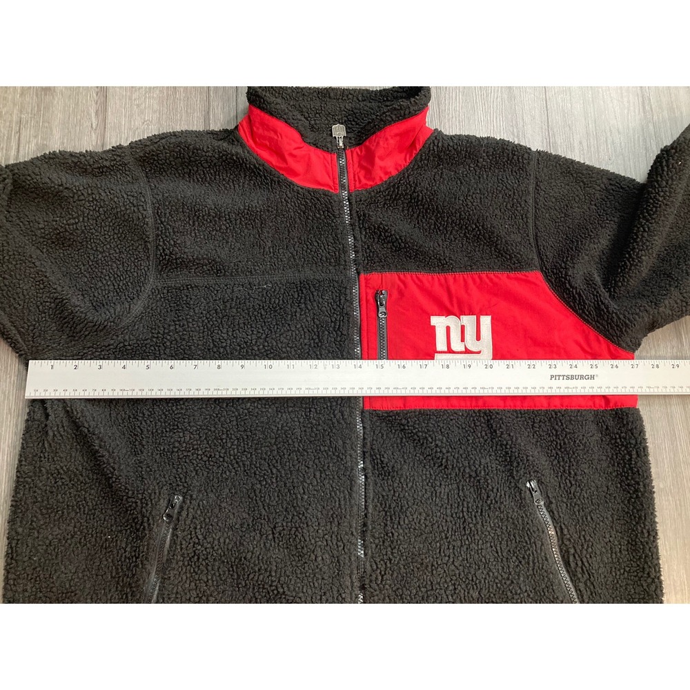 New York Giants NFL Pro Line Fleece Spell Out Full Zip Size 2XL - Picture 6 of 8